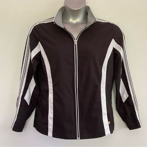 Made for Life Large Black White Grey full zip Jacket